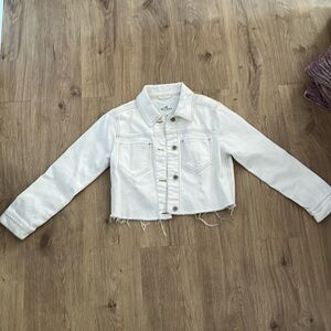 Jeans jacket white Hollister Brand new